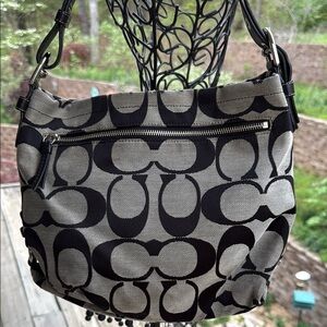 Coach Black and Gray Designer Women's Bag